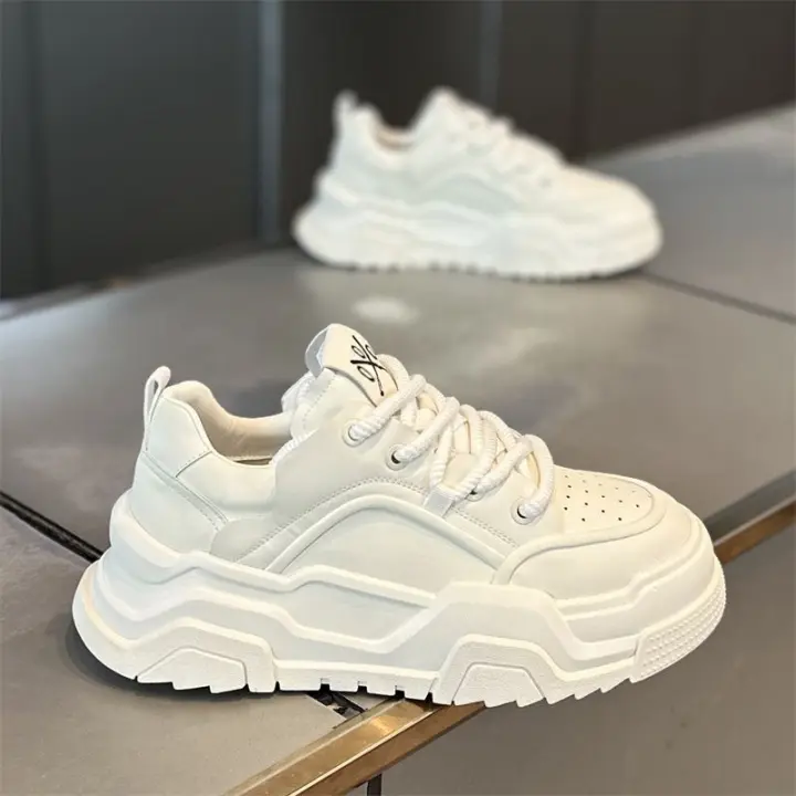 Nuevos Zapatos Blancos Transpirables, Plataforma Versátil Deportes Y Ocio Zapatos De Junta - 1