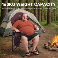 Silla Camping 150kg Alta Silla Plegable Camping Acolchada Resistente Sillas Jardin Respaldo Silla Playa Plegable Alto con Bolsillo y Portavasos Sillas Terraza Exterior Silla Director - details 29