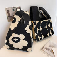 Nuevo Bolso de Moda para Mujer Bolso de Mano Casual de Lana Tejida Multicolor con Estilos Variados - details 60