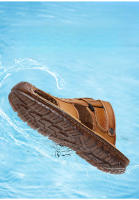 Sandalias para hombre, casuales, transpirables, zapatos de playa, de doble uso, resistentes al desgaste, antideslizantes - details 0