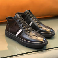 Zapatos altos de cuero zapatos de algodón térmico de terciopelo de estilo británico para hombres - details 4