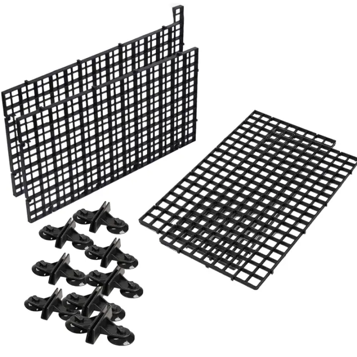 Bandeja divisora de Acuario, malla de plástico, difusor de luz de caja de huevos de Acuario, filtro divisor de tanque de peces, aislamiento inferior - 1