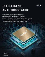 Kemei-Afeitadora eléctrica recargable para hombre, maquinilla de afeitar de uso en seco y húmedo, IPX7, impermeable, Mini máquina de afeitar para hombre, hoja afilada rotativa 3D, KM-1315 - details 6