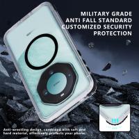 Funda de Deporte al Aire Libre para Huawei Mate 60 Pro Impermeable y Magnética 360 IP68 de IAOOPOO con Diseño Geométrico Transparente Compatible con Samsung - details 1