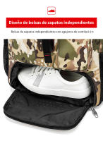 Bolsa de viaje de camuflaje para hombre, mochila de equipaje de negocios de gran capacidad, impermeable, para montañismo al aire libre, 80L - details 3