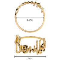 Servilleteros Bismillah de aleación de piezas, soporte para servilletas de mesa, decoración para fiesta de boda, Eid Mubarak, Ramadán islámico musulmán, Kareem, 12 Uds. - details 13