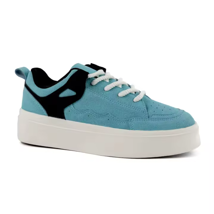 Zapatillas de deporte para mujer, nuevos estilos, encaje creciente de altura para mujer, zapatos transpirables de invierno, hilo de coser de tacón plano de goma - 1