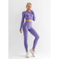 Conjunto de yoga sin costuras para mujer, ropa de gimnasia, leggings - details 2