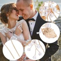 Pinzas para el Cabello de Boda para Mujer, Accesorios nupciales para el Pelo, 3 piezas - details 1