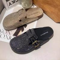 Medias zapatillas de imitación de diamantes Baotou de suela gruesa, ligeras y versátiles para mujer - details 5
