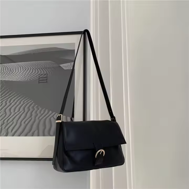 Bolso de hombro suave de cuero retro con gran capacidad y bolso de crucero multifuncional de estilo retro - 1