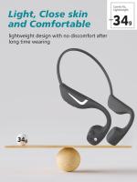 Auriculares PARAMITA DV68 inalámbricos con Bluetooth control de botón de micrófono BT5.3 IPX7 resistente al agua para conducción - details 11