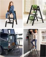 Escalera Plegable de Aluminio Ligera, Antideslizante, Portátil para Hogar y Oficina - details 12