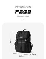 Mochila japonesa con solapa para hombre, escote con cordones a la moda para ordenador portátil de 15,6 pulgadas, senderismo, escuela - details 8