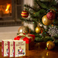 Cajas de Dulces en Forma de Libro Navideño 5Pcs Empaquetado de Regalos de Navidad para Fiestas de Cumpleaños Suministros de Decoración de Navidad - details 9