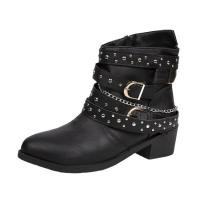 Botas Martin a la moda para mujer, botas cortas con tacones bajos, zapatos para mujer - details 4