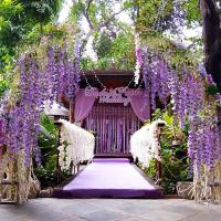 Guirnalda de flores artificiales de jazmín, 12 Uds., arco de jardín de boda, flores falsas para decoración de fiesta en casa - details 3