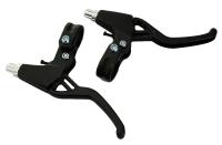 Manija de freno Universal de aleación de aluminio para bicicleta, palanca de freno para bicicleta de montaña y carretera, diámetro de 22mm, color negro, 1 par - details 3