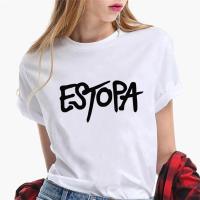 Camiseta de Estopa para mujer, top de manga, ropa harajuku japonesa para mujer - details 1