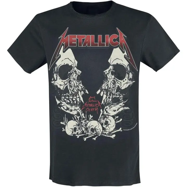Metallica Birth School camiseta negra con cuello redondo - 1