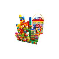 Mesa Actividades Construccion Múltiples 5 en 1, Mesa y Silla Infantil con Bloques de Construcción Grandes de 128 Piezas, Juegos de Construcción para Niños, Azul - details 11