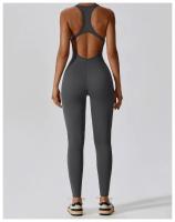 Traje de gimnasio de Yoga para mujer, mono de entrenamiento, ropa deportiva para correr, ciclismo, conjunto de gimnasio - details 17