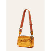 Bolso bandolera de cámara con doble cremallera, diseño cuadrado pequeño y correa ancha para mujer, nueva moda 2025 - details 2