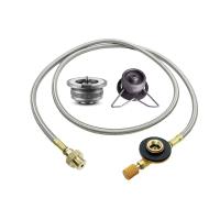 Adaptador para exteriores, convertidor de estufa tipo dividido, manguera de conexión, estufa de gas butano, cocina al aire libre, accesorios para equipos de camping - details 0