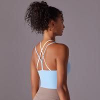 Ropa interior deportiva de realce para mujer, sujetador de Yoga para Fitness, gimnasio, entrenamiento, correr, camiseta sin mang - details 4