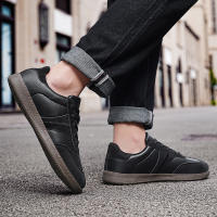 Zapatos informales de suela blanda para hombre, tablero de fondo plano, tendencia de moda de entrenamiento alemán, otoño, nuevo - details 1