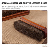 Cepillo de pelo de caballo con cerdas para lavandería doméstica, limpieza de zapatos pequeños, pulido de madera para - details 3