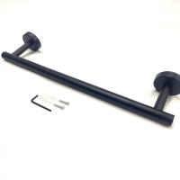 Soporte de toallas de papel de acero inoxidable, soporte de papel higiénico para baño, accesorios de baño, estilo americano, nuevo soporte para toallas negro - details 1