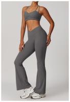 Pantalones de Yoga de Cintura Alta para Mujeres Ajuste Ajustado, Levantamiento de Cadera, Estilo Plumedo Ideal para Yoga y Fitness Material de Nylon - details 27
