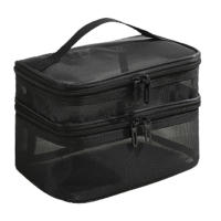Bolsa de Maquillaje de Doble Capa Grande Transparente para Viajes y Uso Diario - details 4