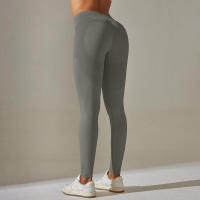Leggings de yoga sin costuras para mujer, ropa deportiva de entrenamiento, pantalones deportivos de cintura alta - details 29