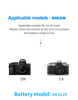 HQIX para cámara Nikon Z30 Z50 ZFC EN-EL25 cargador de batería - details 6