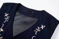 Chaleco Retro de Cuello en V Moda de Fiesta de Ocio para Hombres Material de Poliéster - details 4