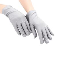 Guantes de satén elásticos para niña, guantes de boda, fiesta - details 3