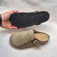 Zapatos Plataforma Retro Mujer 2025 Nueva Primavera Casual Versátil Lazy Nubuck Bolsa Cabeza Media Zapatilla - details 9