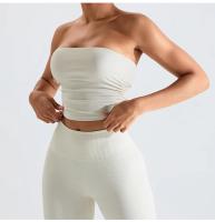 Pantalones de Yoga con Campana de Bollo Set Cintura Elástica Deportes Ajustados Pantalones de Gimnasio de Cintura Alta Estilo Slim Material de Nailon Temporada de Otoño/Invierno - details 1