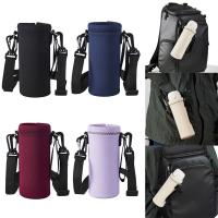 Funda portátil para botella de agua, accesorio deportivo para acampar con correas, funda para botella de agua, taza de vacío, manga para acampar - details 3