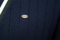 Chaqueta de punto de tendencia de suéter de manga larga con cuello en V para hombre de otoño e invierno - details 13
