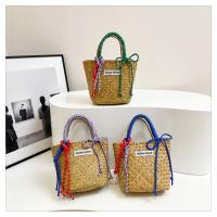 Bolso de cesta de paja de gran capacidad, bolso de mano tejido hecho a mano con cuerda de nailon, bolso de compras de moda, bolso tejido de hierba para playa - details 9