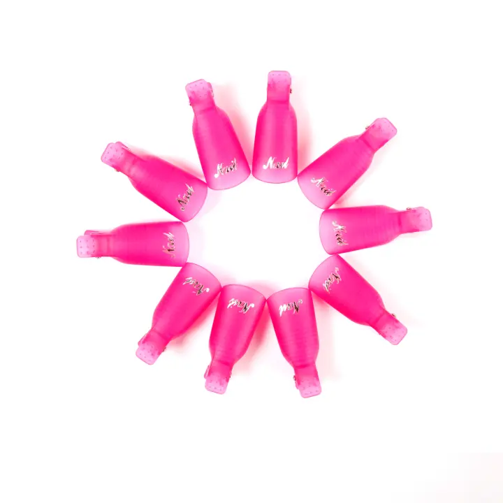 NAILWIND-Pinzas de plástico para uñas, removedor de esmalte de Gel UV, limpiador de envolturas, desengrasante, efectos para uñas - 1