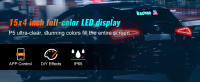 SucceBuy Letrero LED programable de 38 x 10 cm, panel de desplazamiento a todo color P5, pantalla de animación de texto personalizado DIY, control de aplicación Bluetooth para publicidad comercial de tiendas - details 0