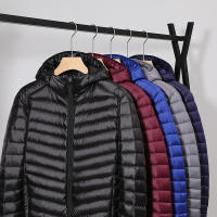Chaqueta ligera con capucha para hombre, abrigo informal con relleno de plumón de pato blanco, a la moda, invierno, 2024, novedad de 90% - details 13