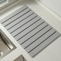 Tapete de secado de platos portátil ecológico, tapete plegable antideslizante de alta absorción, tapete plegable de barro de diatomeas, mantel individual para encimera de cocina - details 3