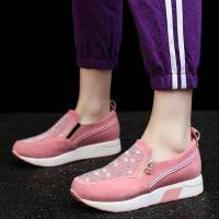 Punta redonda plana con parte inferior gruesa, calzado deportivo informal para mujer, zapatos de gran tamaño - details 4
