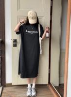 Vestido de talla grande Ins Sle de manga corta, novedad de verano para mujer, holgado, adecuado para uso diario, Idle Sle, longitud media, Le... - details 6