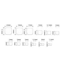 24PCS,Uñas de estilo francés para mujeres y niñas,Uñas postizas reutilizables,Dulce y encantador,Salón de uñas - details 2